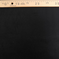 Tissu Velours Côtelé Coton Noir - Maison Klem
