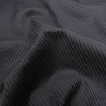 Tissu Velours Côtelé Coton Noir - Maison Klem