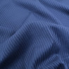Tissu Velours Côtelé Coton Indigo - Maison Klem