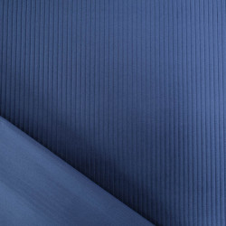 Tissu Velours Côtelé Coton Indigo - Maison Klem