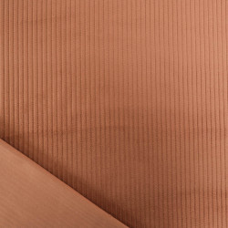 Tissu Velours Côtelé Coton Café - Maison Klem