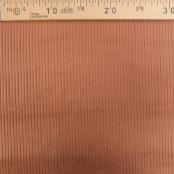 Tissu Velours Côtelé Coton Café - Maison Klem