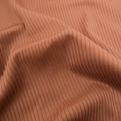 Tissu Velours Côtelé Coton Café - Maison Klem