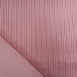Tissu Velours Côtelé Coton Vieux Rose - Maison Klem