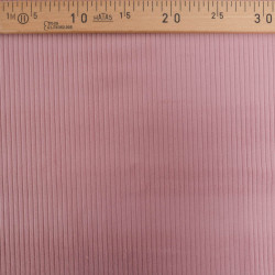 Tissu Velours Côtelé Coton Vieux Rose - Maison Klem