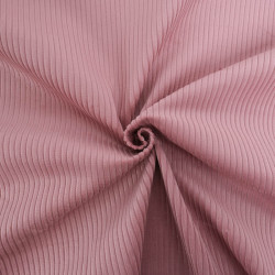 Tissu Velours Côtelé Coton Vieux Rose - Maison Klem