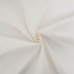 Tissu Velours Côtelé Coton Ecru - Maison Klem