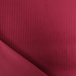 Tissu Velours Côtelé Coton Bordeaux - Maison Klem