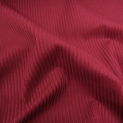 Tissu Velours Côtelé Coton Bordeaux - Maison Klem