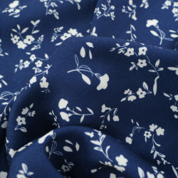 Twill Viscose May Bleu Marine - Maison Klem