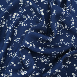 Twill Viscose May Bleu Marine - Maison Klem