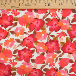 Twill Viscose Pavot Rouge Orange - Maison Klem
