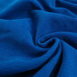 Velours 500 Raies Bleu Grand Plongeon - Maison Klem