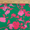 Twill Viscose Luna Vert Prairie et Fuchsia - Maison Klem