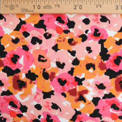 Twill Viscose Paloma Rose Orange - Maison Klem