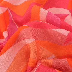 Twill Viscose Paola Rose Orange - Maison Klem
