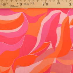 Twill Viscose Paola Rose Orange - Maison Klem