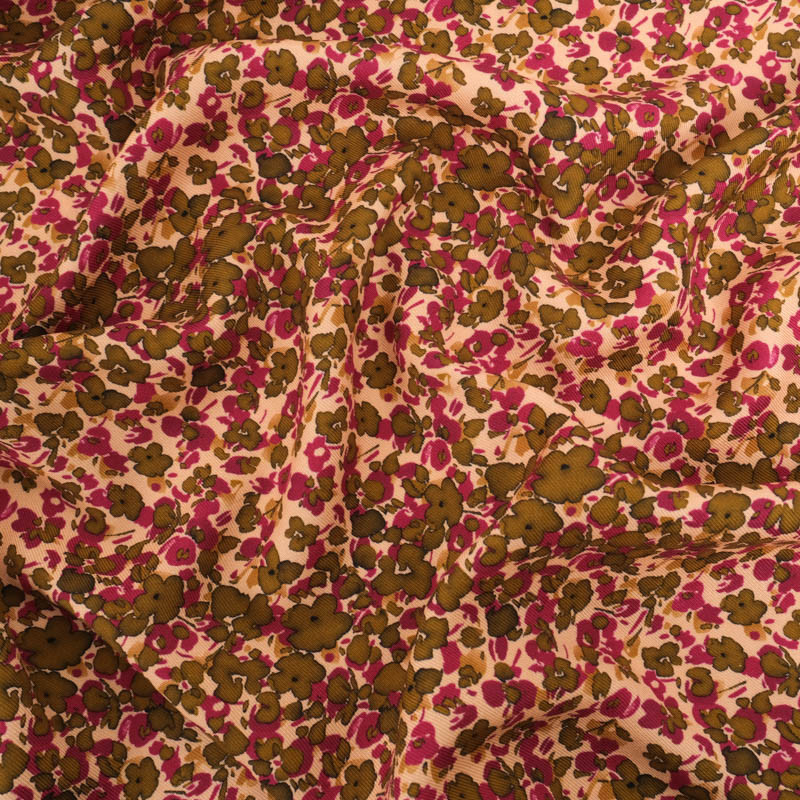 Twill Viscose Lucia Kaki Violine - Maison Klem