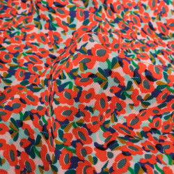 Twill Viscose Flowy Cerise - Maison Klem