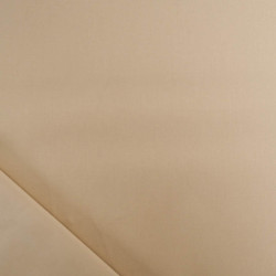 Popeline de Coton Unie Beige Premium - Maison Klem