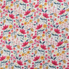 Voile de Coton Mila Suzie Rose Fond Ecru - Maison Klem