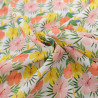 Popeline de Coton Mila Hibiscus Multicolore - Maison Klem
