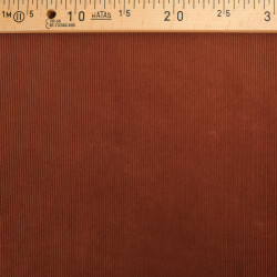 Velours 500 Raies Acajou - Maison Klem