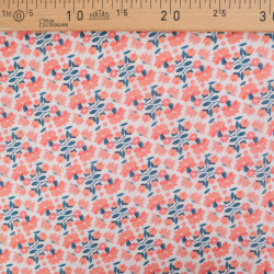 Popeline de Coton Mila Indienne Rose - Maison Klem