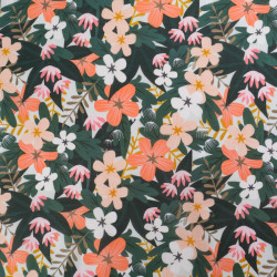 Voile de Coton Mila Hawaï Corail - Maison Klem