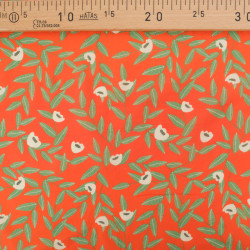 Popeline de Coton Mila Tea Time Clémentine - Maison Klem