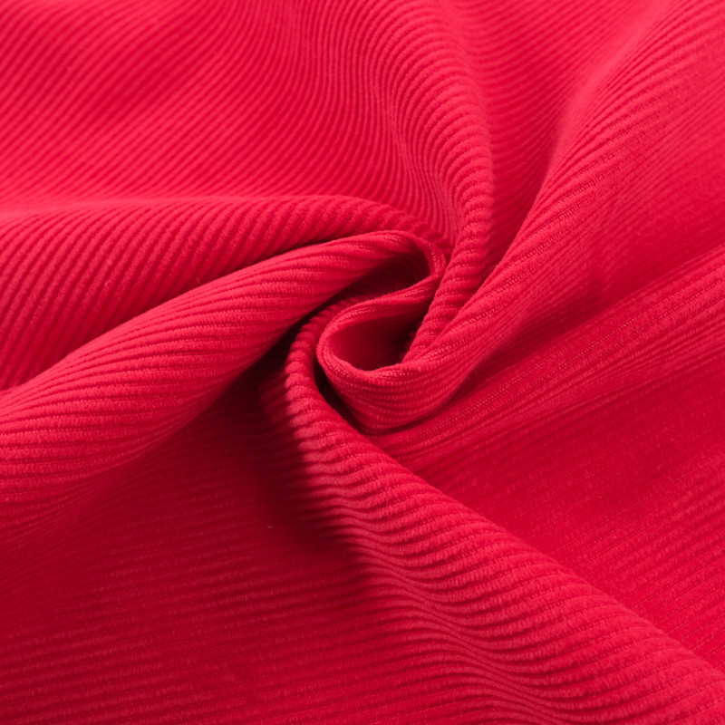 Velours 500 Raies Rouge - Maison Klem