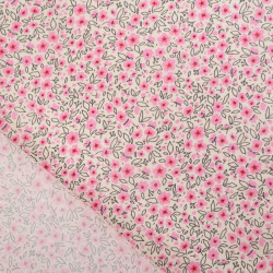 Popeline de Coton Mila Pink Collection Mini Rose - Maison Klem