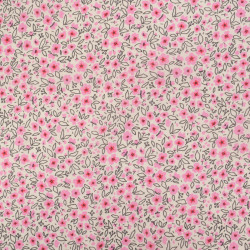Popeline de Coton Mila Pink Collection Mini Rose - Maison Klem