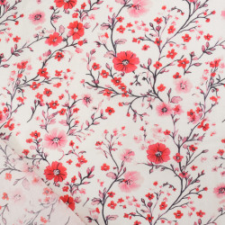 Popeline de Coton Mila Pink Collection Aquarelle Rose - Maison Klem