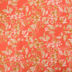 Voile de Coton Mila Millie Tangerine - Maison Klem