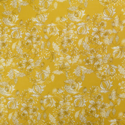 Popeline de Coton Mila Millie Ocre - Maison Klem