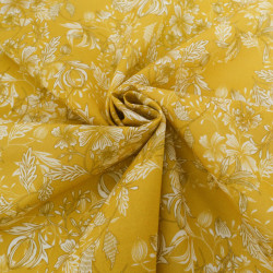 Voile de Coton Mila Millie Ocre - Maison Klem