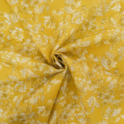 Popeline de Coton Mila Millie Ocre - Maison Klem