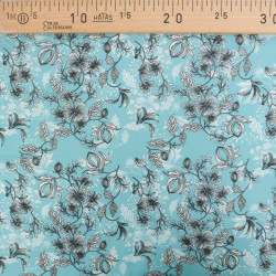 Popeline de Coton Mila Millie Céladon - Maison Klem