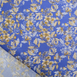 Voile de Coton Mila Millie Royal - Maison Klem