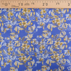 Popeline de Coton Mila Millie Royal - Maison Klem