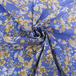 Popeline de Coton Mila Millie Royal - Maison Klem