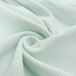 Velours 500 Raies Bleuté Pâle - Maison Klem