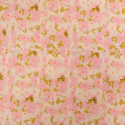 Voile de Coton Mila Flora Rose Kaki - Maison Klem