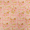 Voile de Coton Mila Flora Rose Kaki - Maison Klem