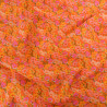 Popeline de Coton Mila Corolle Orange - Maison Klem