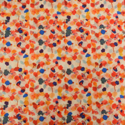 Popeline de Coton Mila Shana Bleu - Maison Klem