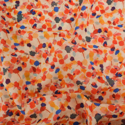 Popeline de Coton Mila Shana Bleu - Maison Klem