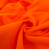Velours 500 Raies Orange Vif - Maison Klem