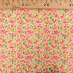 Voile de Coton Mila Olga Rose Vert - Maison Klem